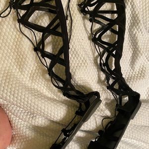 Black Gladiator Style Sandal size 8.5